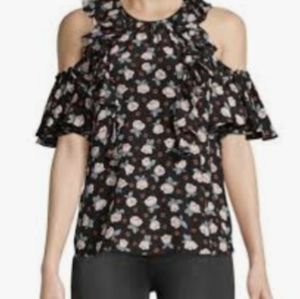 NWT Rebecca Taylor Floral Blouse
